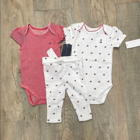 Tommy Hilfiger Red and White Baby Outfit Set - Picture 1 of 1